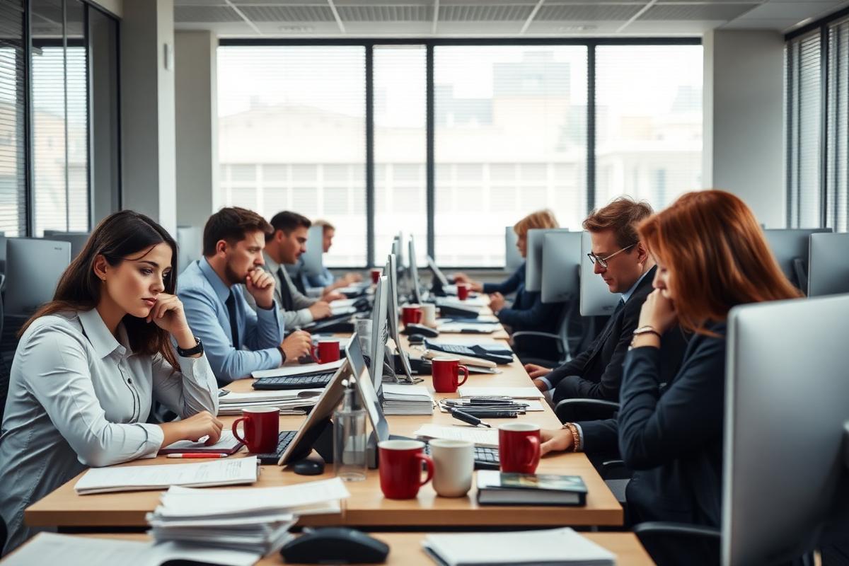 Blick in ein Büro im Verlauf eines Arbeitstags – Was macht ein KI-Mitarbeiter